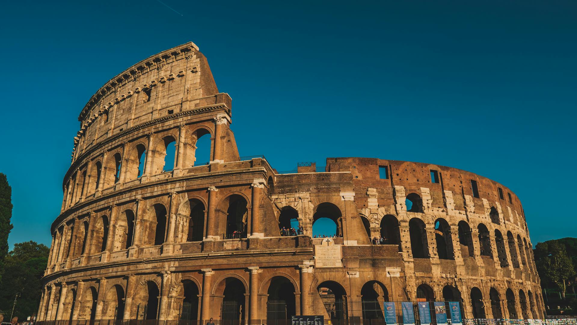 The Colosseum in Rome seen from outside
